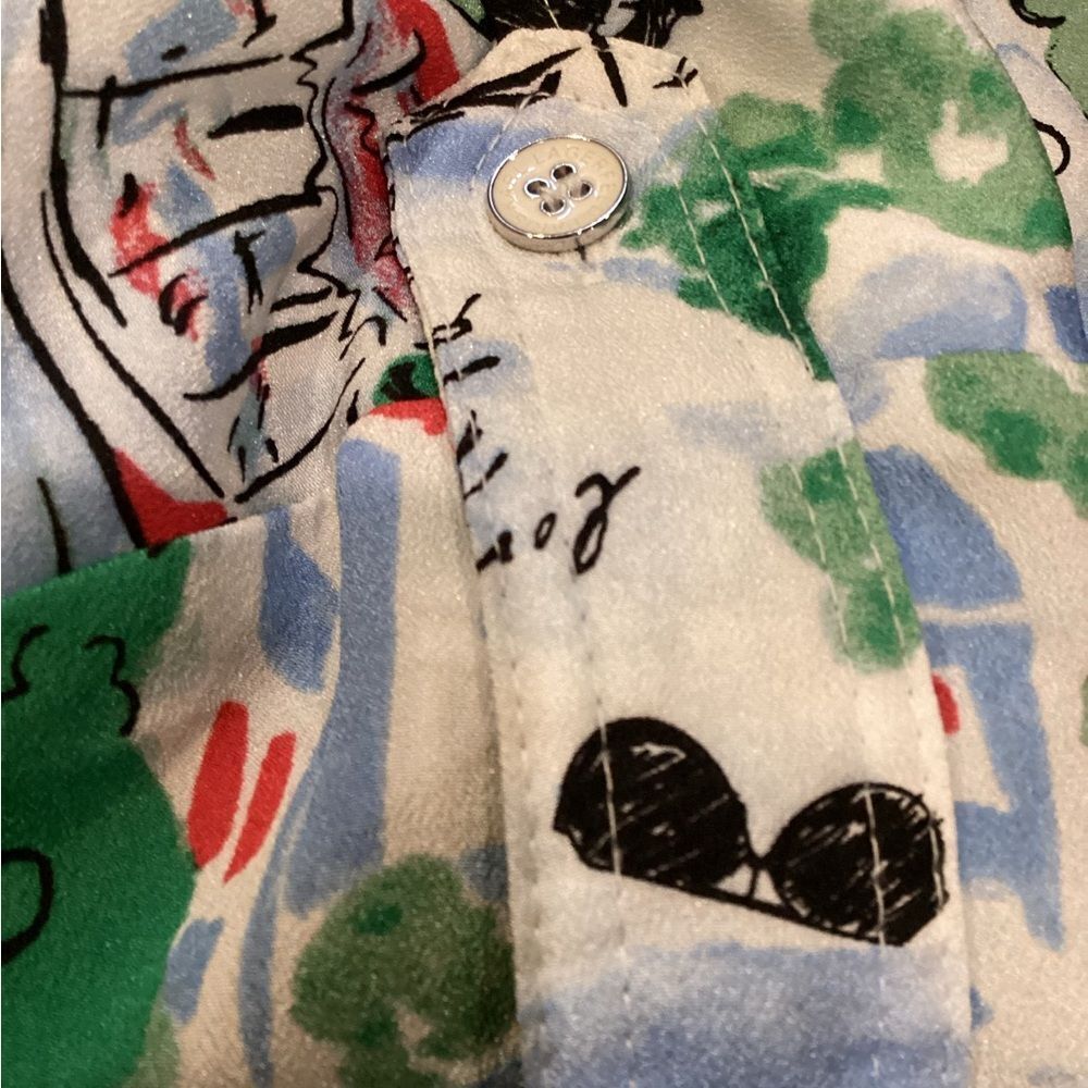 KARL LAGERFELD PARIS
Whimsical-Print Short-Sleeve Shirt M - Picture 7 of 9